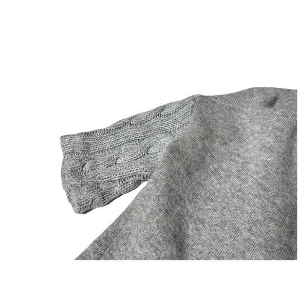 AMS Pure Gray Shawl Collar Cardigan Sweater Small Wool Blend European Designer - Picture 4 of 7